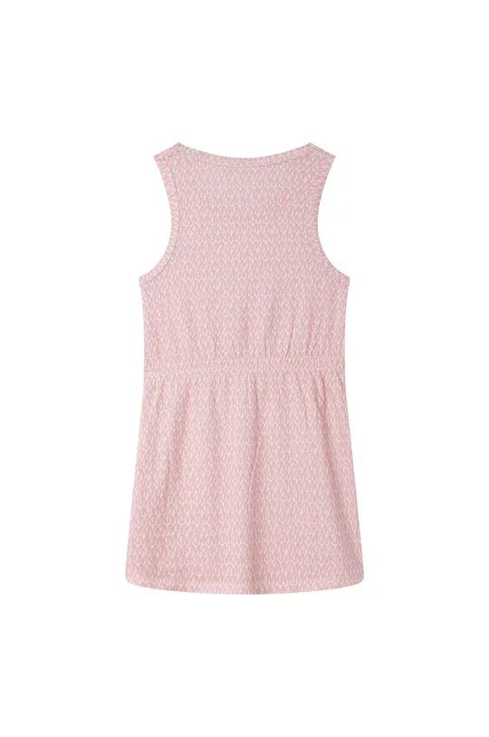 Παιδικό βαμβακερό φόρεμα Michael Kors ροζ