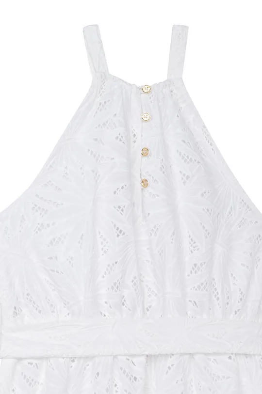 λευκό Παιδικό βαμβακερό φόρεμα Michael Kors