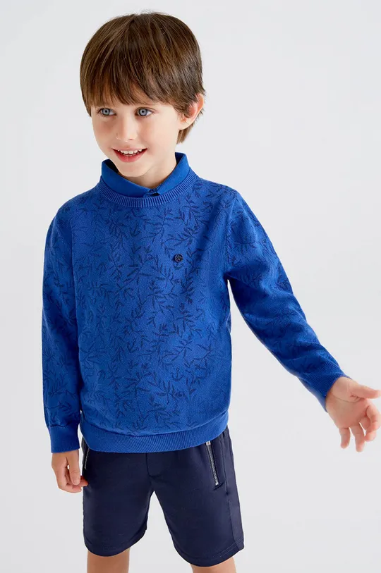 modra Mayoral otroški pulover Fantovski