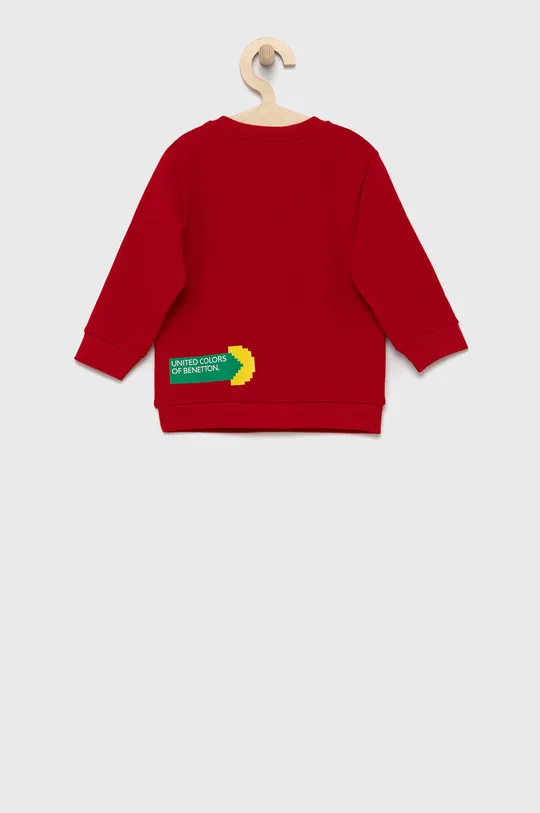 United Colors of Benetton - Παιδική βαμβακερή μπλούζα x Pac-Man κόκκινο