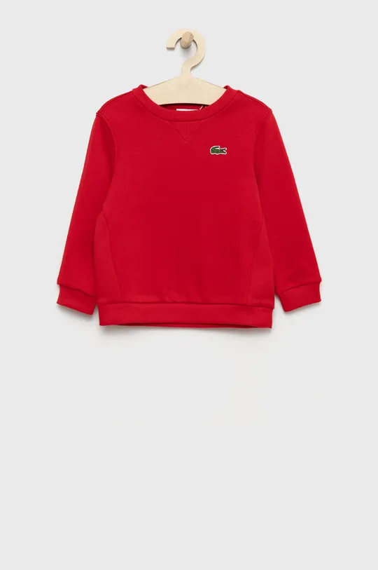 κόκκινο Παιδική βαμβακερή μπλούζα Lacoste Για αγόρια