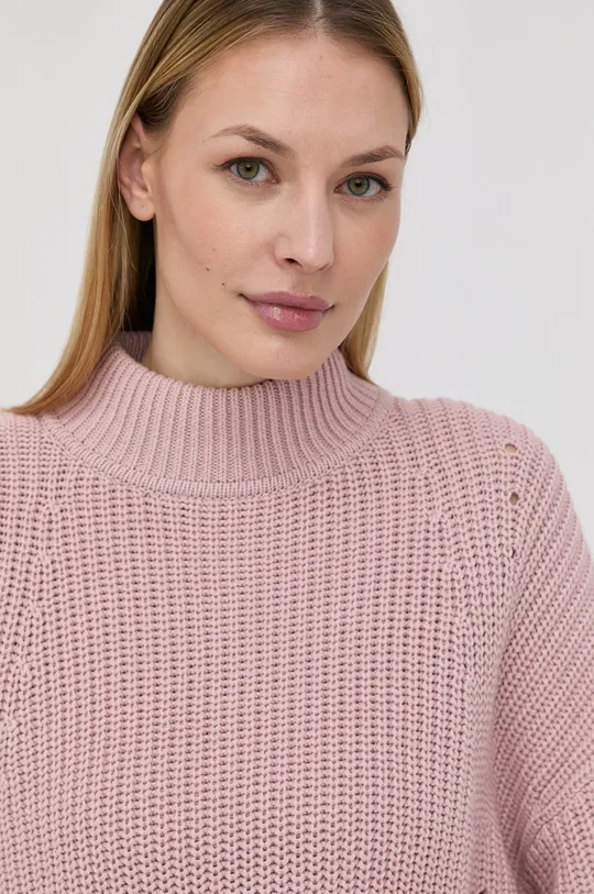 rózsaszín Hugo pamut pulóver