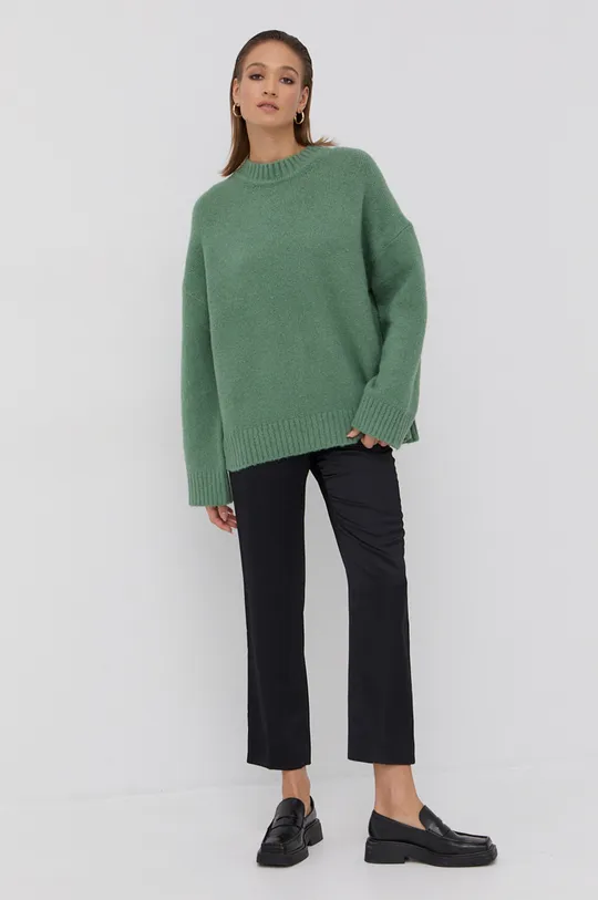 Samsoe Samsoe Sweter wełniany zielony