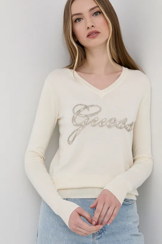 beżowy Guess sweter Damski