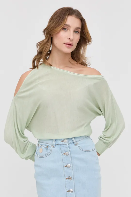 πράσινο Ένα πουλόβερ σε μείγμα μεταξιού Guess Γυναικεία