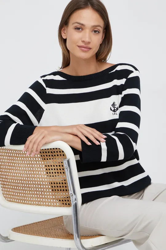 πολύχρωμο Βαμβακερό πουλόβερ Lauren Ralph Lauren Γυναικεία