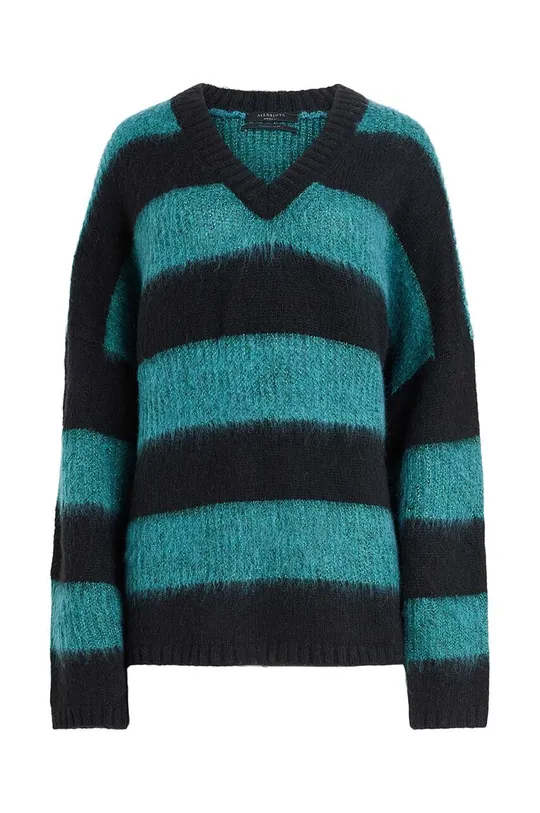 AllSaints sweter z domieszką wełny LOU SPARKLE VNECK