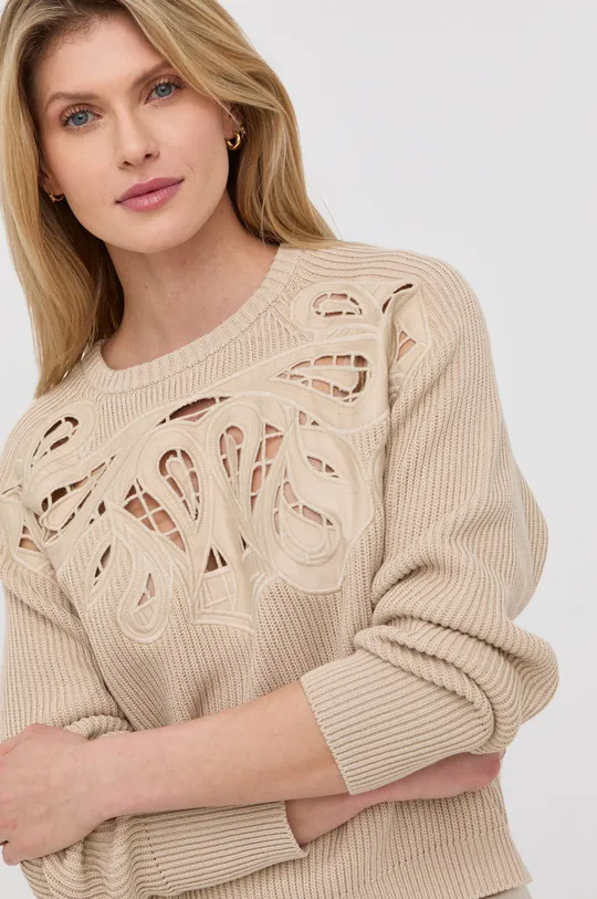 beżowy Twinset sweter