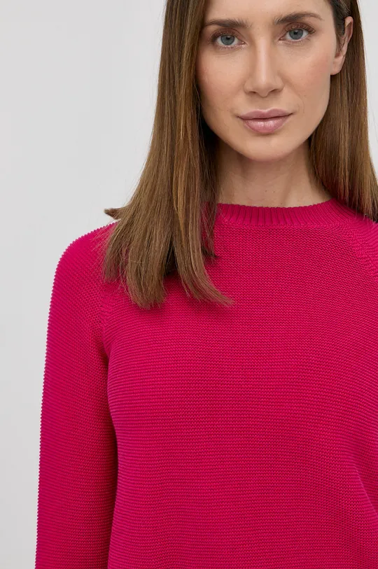 różowy Weekend Max Mara - Sweter bawełniany