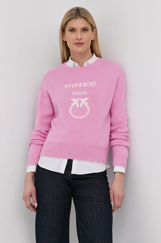 ροζ Μάλλινο πουλόβερ Pinko Γυναικεία
