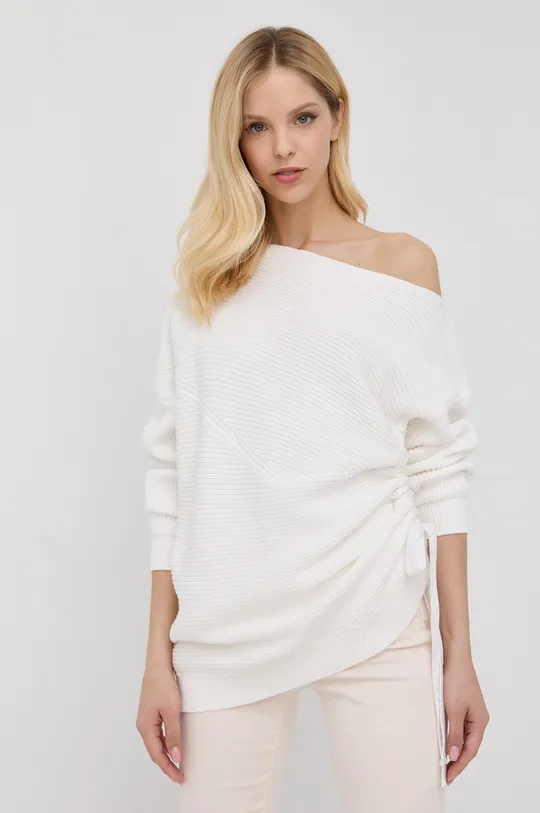 biały Pinko sweter bawełniany