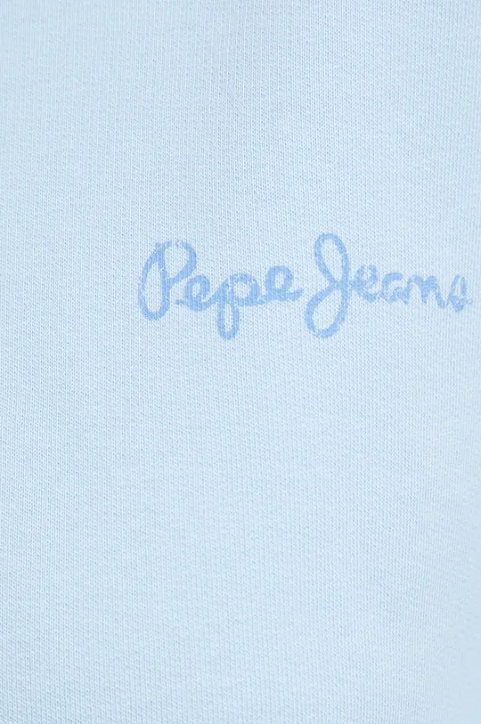 modrá Bavlnená mikina Pepe Jeans Terry