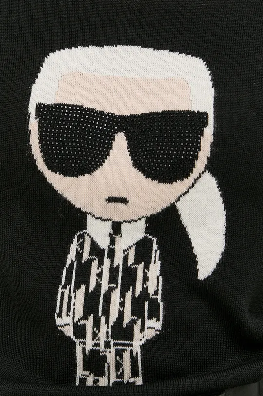 μαύρο Karl Lagerfeld - Μάλλινο πουλόβερ