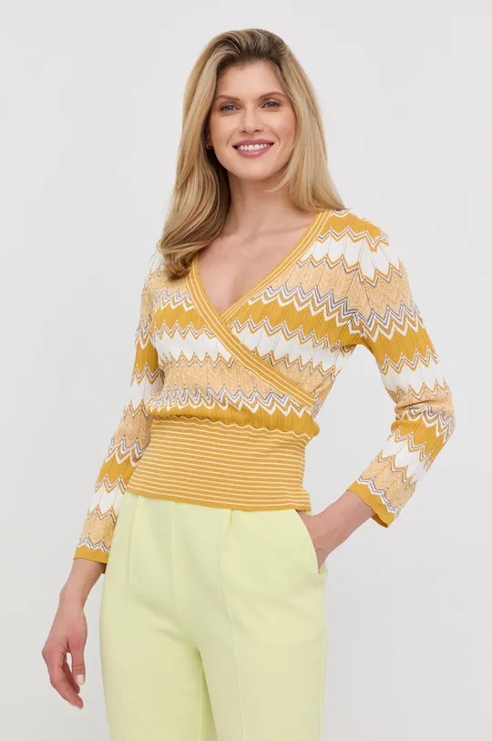 sárga Morgan pulóver Női