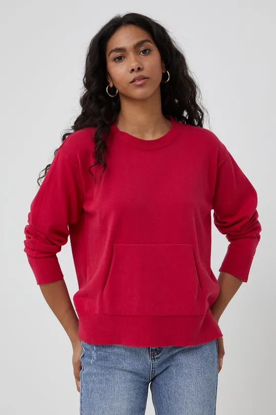 рожевий Бавовняний светер United Colors of Benetton