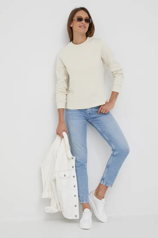Calvin Klein bluza beżowy