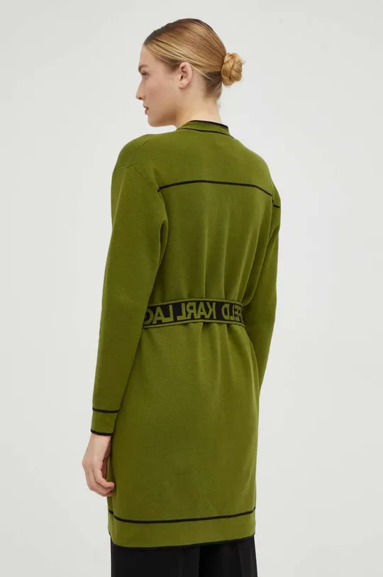 Kardigan s primjesom vune Karl Lagerfeld zelena