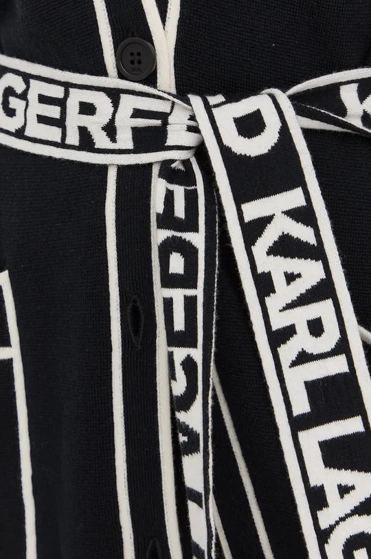 Kardigán s prímesou vlny Karl Lagerfeld Dámsky