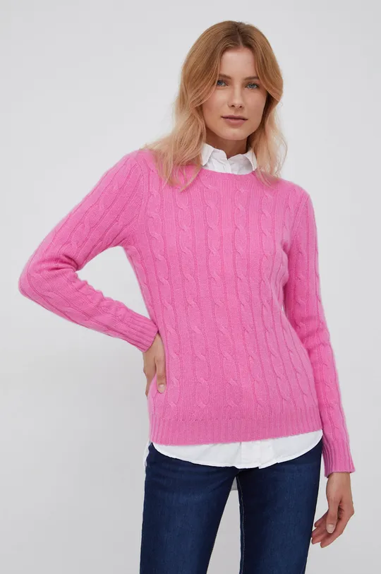 ružová Kašmírový sveter Polo Ralph Lauren Dámsky
