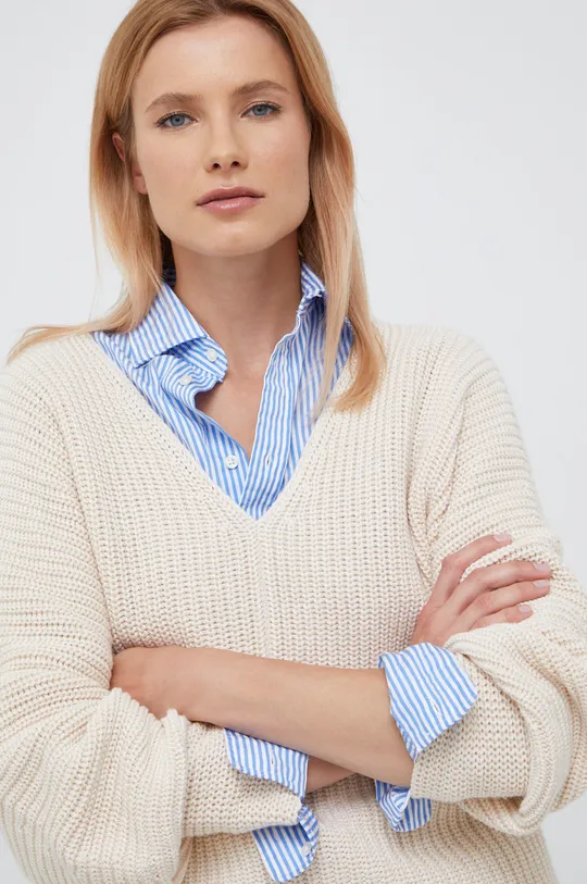 bézs Polo Ralph Lauren vászon pulóver