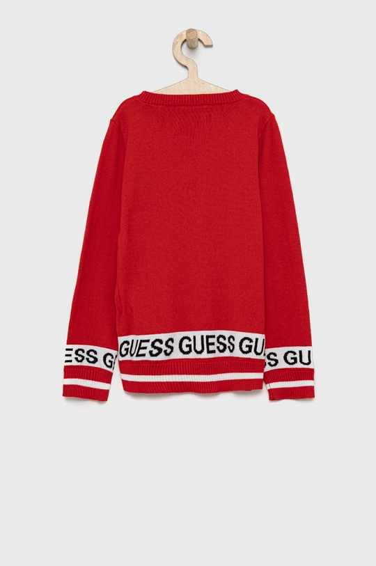 Guess - Dječji džemper crvena