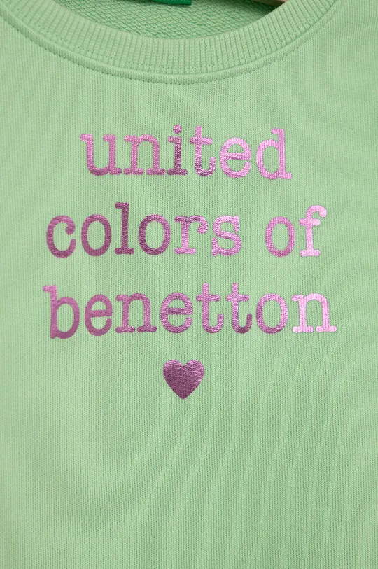 Detská bavlnená mikina United Colors of Benetton  Základná látka: 100% Bavlna Elastická manžeta: 96% Bavlna, 4% Elastan