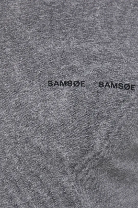Bavlnené tričko s dlhým rukávom Samsoe Samsoe Pánsky