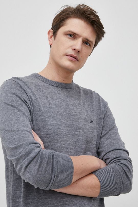 sivá Calvin Klein - Vlnený sveter