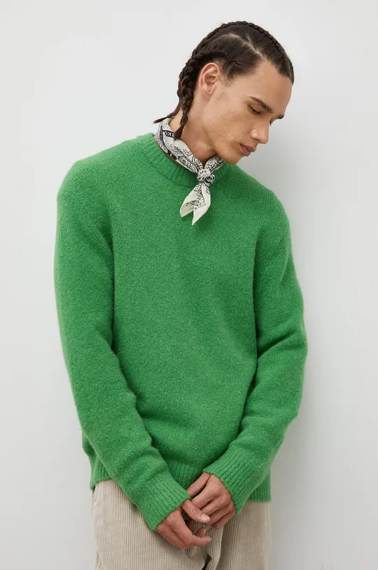 zielony Samsoe Samsoe sweter wełniany