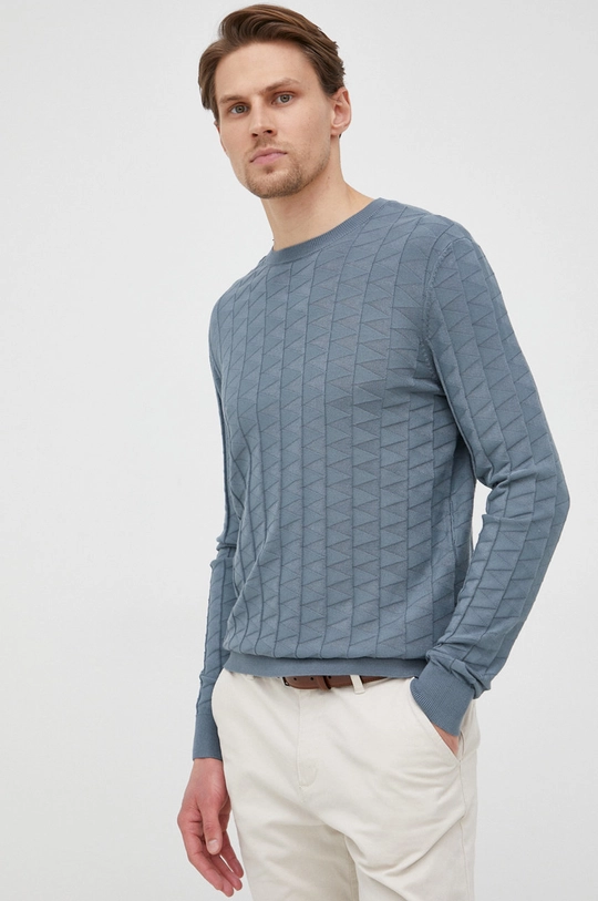 Emporio Armani sweter niebieski