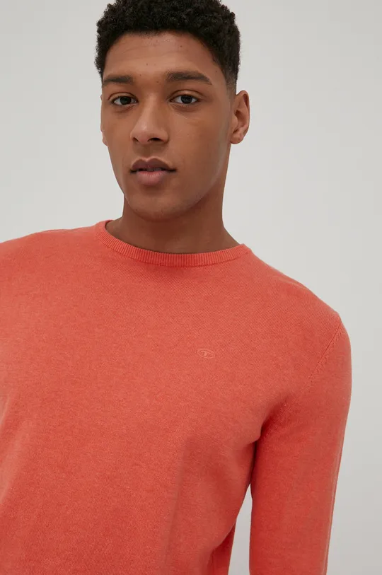 oranžová Bavlnený sveter Tom Tailor