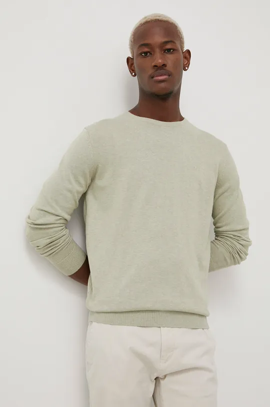 πράσινο Βαμβακερό πουλόβερ Tom Tailor Ανδρικά