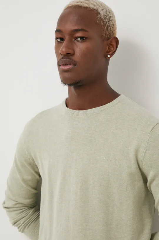 зелений Бавовняний светер Tom Tailor