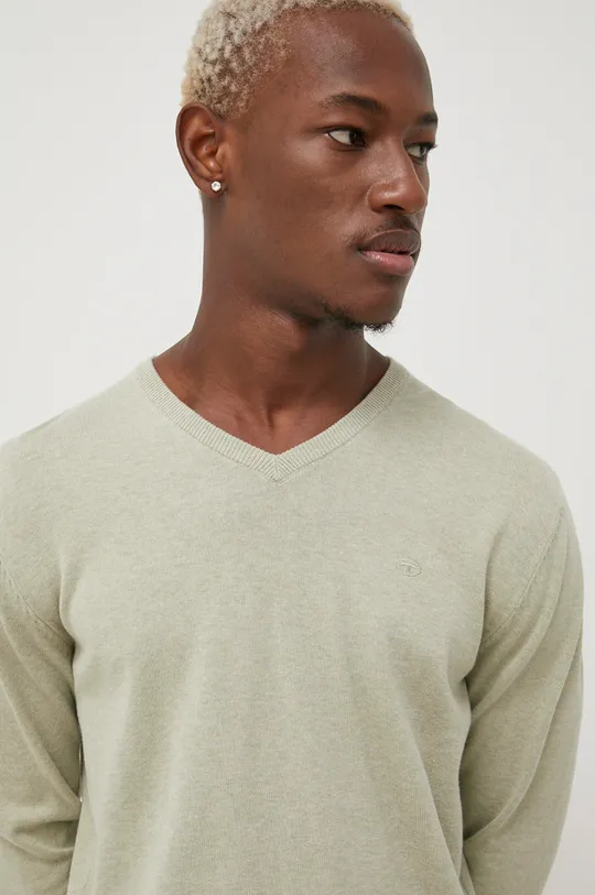 zelená Bavlnený sveter Tom Tailor