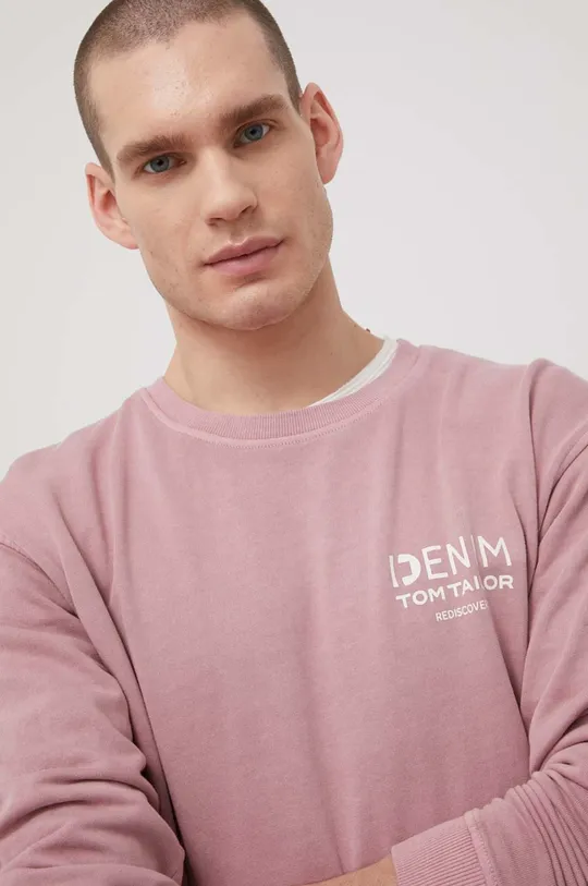 ροζ Βαμβακερή μπλούζα Tom Tailor