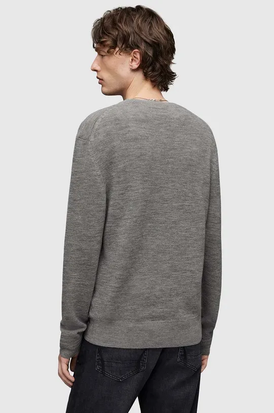 AllSaints sweter wełniany IVAR MERINO CREW  100 % Wełna