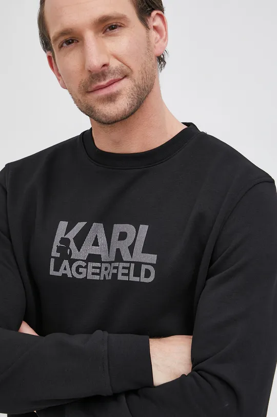 μαύρο Μπλούζα Karl Lagerfeld Ανδρικά