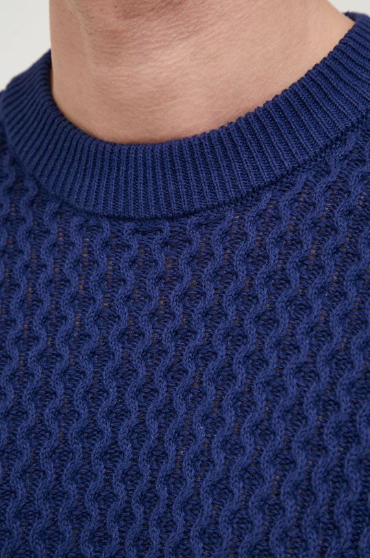 Solid sweter bawełniany Męski