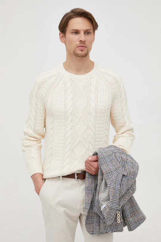 Бавовняний светер Polo Ralph Lauren бежевий