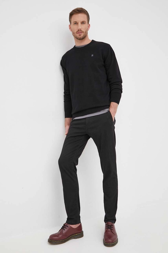 G-Star Raw sweter bawełniany D21173.8403 czarny