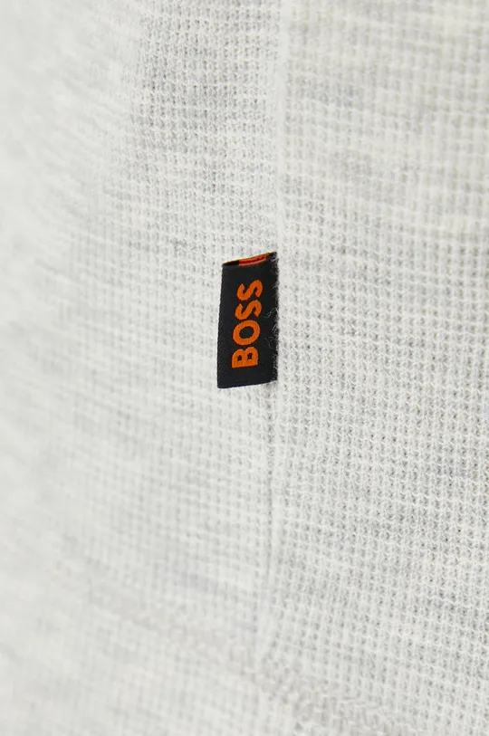Bavlnené tričko s dlhým rukávom BOSS ORANGE Pánsky