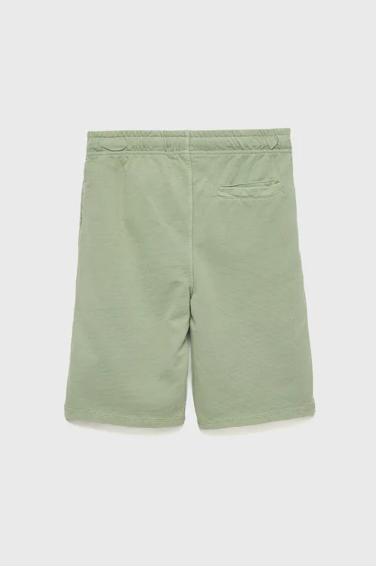 Otroške bombažne kratke hlače Guess zelena