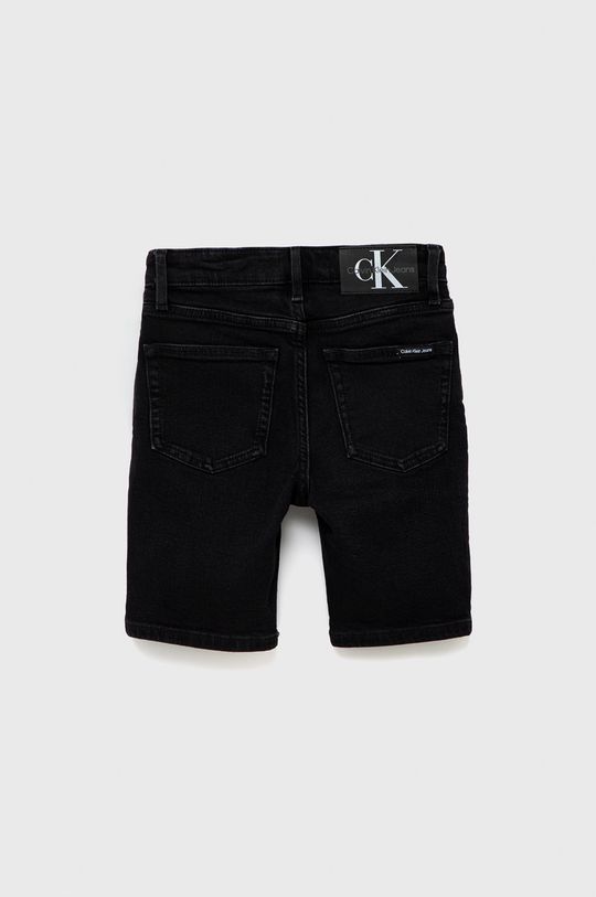 Dětské riflové kraťasy Calvin Klein Jeans černá