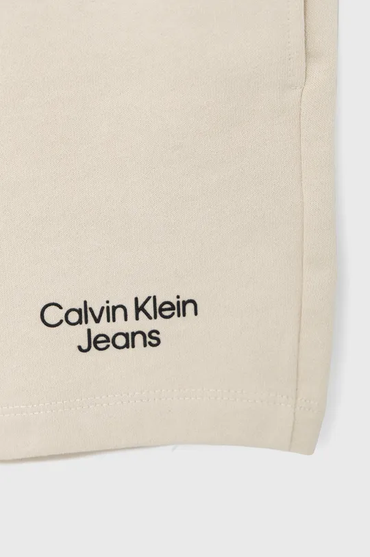 Otroške bombažne kratke hlače Calvin Klein Jeans  100 % Bombaž