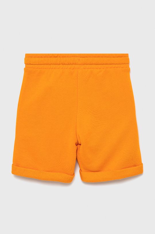 Dětské bavlněné šortky United Colors of Benetton oranžová
