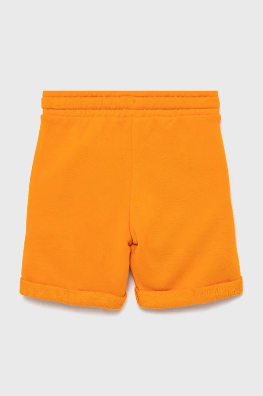 Детские хлопковые шорты United Colors of Benetton оранжевый