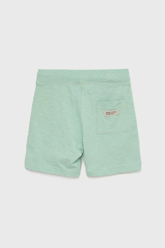 Otroške bombažne kratke hlače United Colors of Benetton zelena