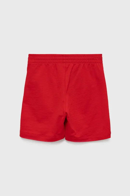 Dječje pamučne kratke hlače EA7 Emporio Armani crvena