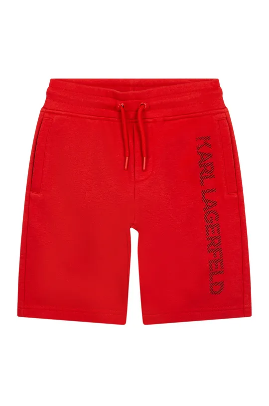 Detské krátke nohavice Karl Lagerfeld červená