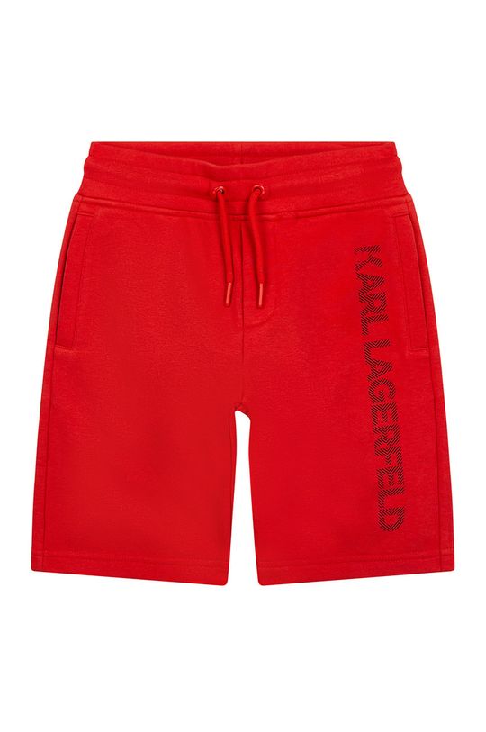 Detské krátke nohavice Karl Lagerfeld červená